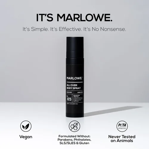 Miniatura 3 de MARLOWE. Spray corporal para hombres, 4.5 onzas, espray de colonia fresca de larga duración para confianza diaria, fragancia fresca y vigorizante