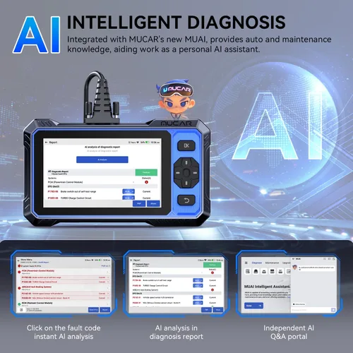 Miniatura 2 de Escáner OBD2, herramienta de diagnóstico de automóvil asistida por IA mucar 682, herramienta de escaneo bidireccional automotriz, escáner