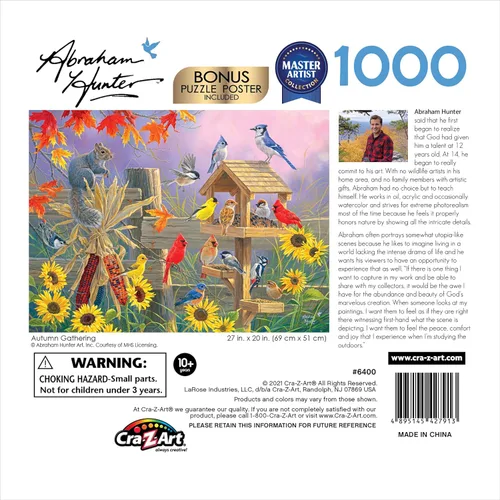 Miniatura 4 de RoseArt - Abraham Hunter - Autumn Gathering - Rompecabezas de 1000 piezas para adultos