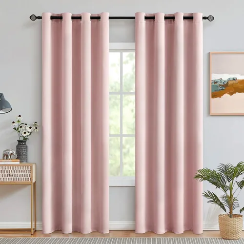 Miniatura 41 de MIULEE Cortinas opacas para dormitorio o sala de estar, juego de 2 paneles de cortina para ventana con aislamiento térmico y bloqueo de luz