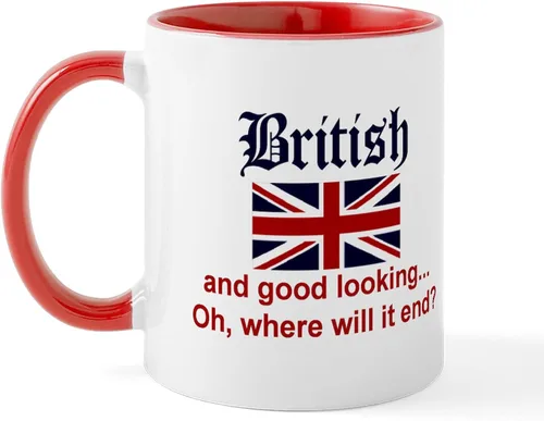 Miniatura 25 de CafePress British American Translations Taza de café de cerámica (11 oz)