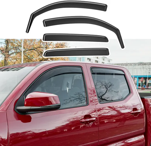 Miniatura 7 de Xipoo Deflector de lluvia compatible con Ford F150 SuperCrew 15-25 Raptor F250 F350 F450 F550 Repuesto para accesorios 15-25 F-150