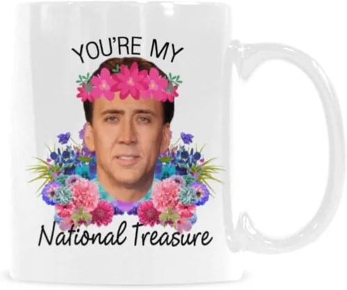 Taza de café SCSF para amantes del café - Taza de té "You're My National Treasure" - 11 onzas