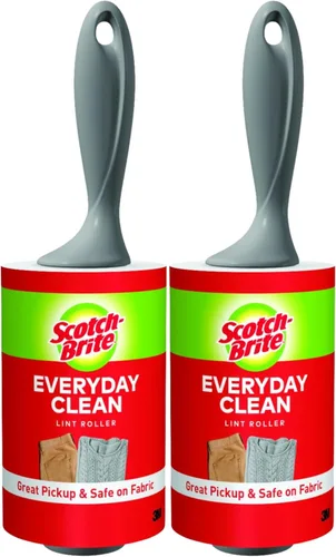 Miniatura 9 de Scotch-Brite Rodillo de Pelusa Limpieza Diaria, 95 Hojas, Removedor Multiusos de Pelo de Mascotas, Pelusa y Pelillos para Ropa, Muebles, Tapicería
