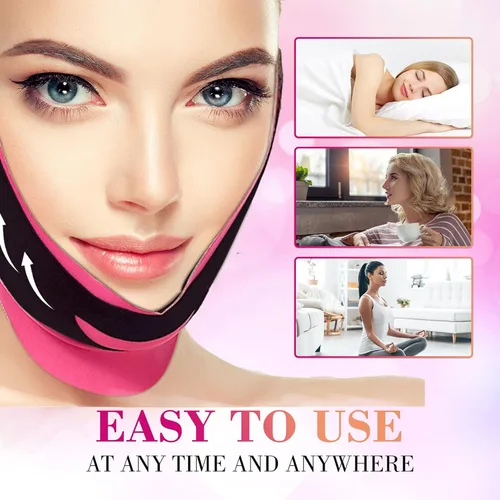 Miniatura 4 de Vendaje elástico para adelgazar la cara V Line Face Shaper mujeres barbilla mejilla elevación cinturón facial anti arrugas correa cuidado facial