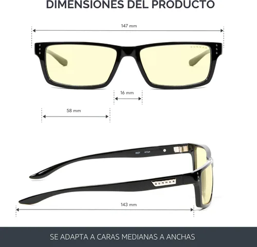 Miniatura 2 de GUNNAR - Gafas Premium para Juegos y Computadora - Bloquea la Luz Azul - Riot Ónice