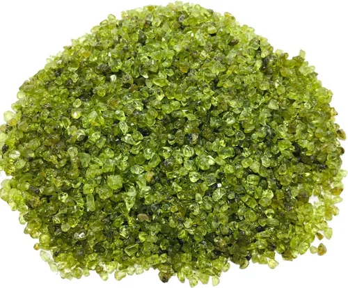 IMALY Piedras pulidas de peridoto pulido con cristal curativo triturado, piedras de forma irregular para el hogar, piedras decorativas para el