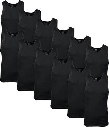 Miniatura 16 de Gildan - Camiseta sin mangas A-Shirt para hombre, paquete múltiple, estilo G1104