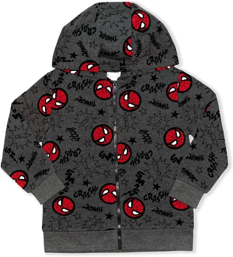 Miniatura 3 de Marvel Spiderman - Sudadera con capucha para niños pequeños, paquete de 2 unidades, color rojonegro, Rojo