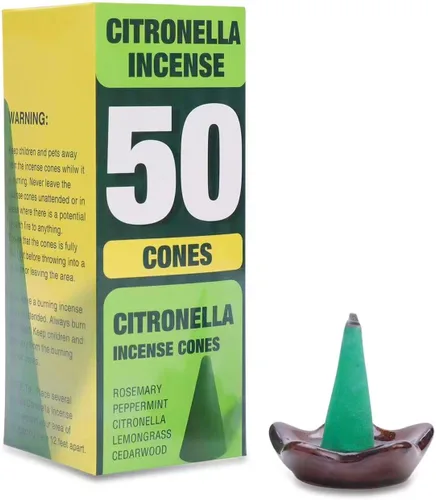 Miniatura 8 de Varillas de incienso de citronela para exterior - 2.5 horas de protección - 16 varillas por caja - Varillas de citronela para acampar, patio, etc