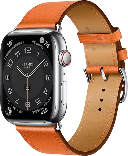 Miniatura 25 de LB1 - Correa de cuero para Apple Watch para mujeres y hombres, SE Ultra 2 de 1.575 in 1.732 in 1.811 in 1.654 in 1.772 in 1.614 in 1.496 in 1.929 in
