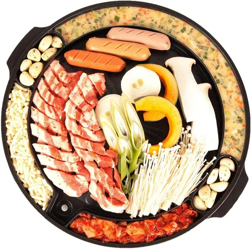 Miniatura 3 de COOKKING - Master Grill Pan, Sartén tradicional coreana para barbacoa - Estufa antiadherente para interiores y exteriores, sin humo, de aluminio