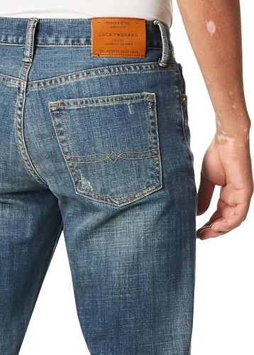 Miniatura 2 de Lucky Brand 181 - Jeans rectos de ajuste relajado para hombre
