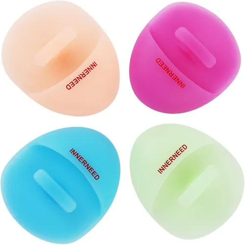 INNERNEED Limpiador facial de silicona súper suave y cepillo masajeador manual de limpieza facial, almohadilla de lavado de mano para pieles 4
