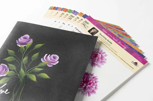 Miniatura 3 de FolkArt One Stroke Donna Dewberry Flowers of the Month Let's Paint Kit, 2 onzas