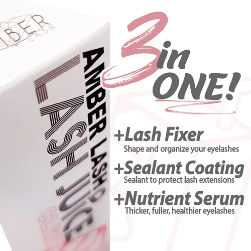 Miniatura 2 de Lash Juice de Amber Lash, sellador de revestimiento 3 en 1 para pestañas con extensiones de pestañas o permanente de levantamiento de pestañas
