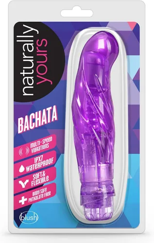 Miniatura 5 de Blush Bachata - Vibrador estimulante del punto G curvado - Cabeza bulbosa suave - Cuerpo semirrígido Flexishaft para mejorar el gspotting - IPX7