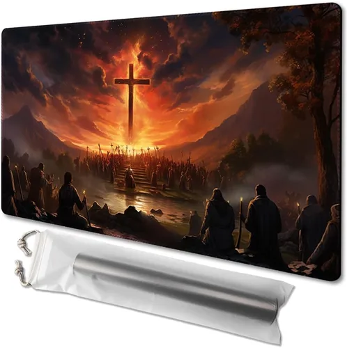 Miniatura 10 de MTG - Tapete de juego de 24 x 14 pulgadas, bolsas de almacenamiento antideslizantes, ideal para entusiastas de los juegos de cartas, alfombrilla
