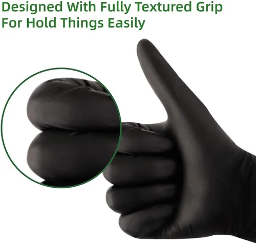 Miniatura 5 de Nitrile Disposable Gloves Pack of 100, Latex Free Safety Working Gloves for Food Handle or Industrial Use