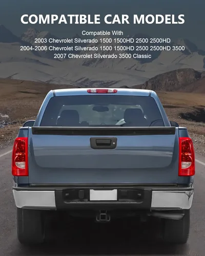 Miniatura 5 de KYBOLT Conjunto de luz trasera para Chevy Silverado 2003-2006, repuesto rojo/transparente, estilo OE, lámpara de freno trasera con bombilla y juego