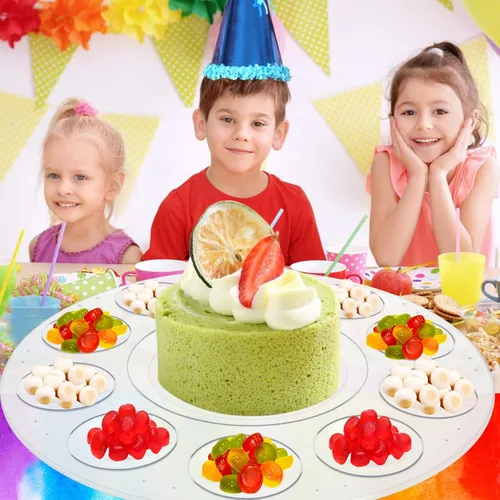 Miniatura 6 de Hulameda 3 paletas de pintura, bandeja-paleta de pintura de plástico, paleta de pintura con 10 compartimentos para adultos y niños, para pintura o 3