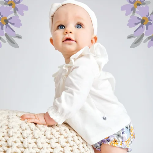 Miniatura 2 de HonestBaby Fashion Outfit Sets Tops and Bottoms 100% Organic Cotton for Baby and Toddler Girls
