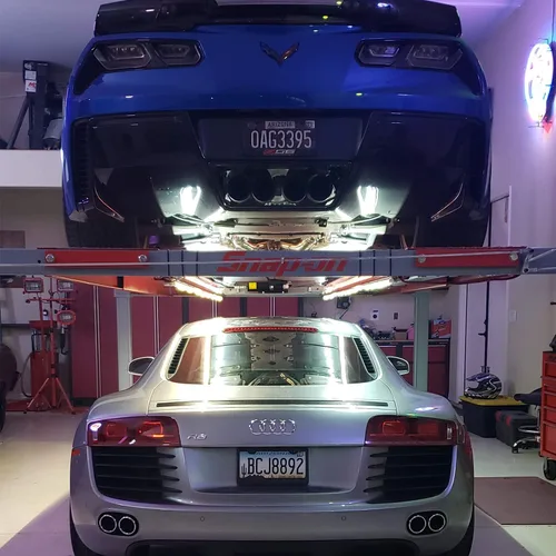 Miniatura 6 de Luces para Elevador de 4 Postes Tira LED Súper Brillante con Imanes de Neodimio (LEDs Blancos, Elevadores de 13')