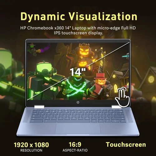 Miniatura 6 de HP Chromebook x360 - Laptop con pantalla táctil FHD de 14 pulgadas, procesador Intel N100, 4 GB de RAM, 224 GB de almacenamiento