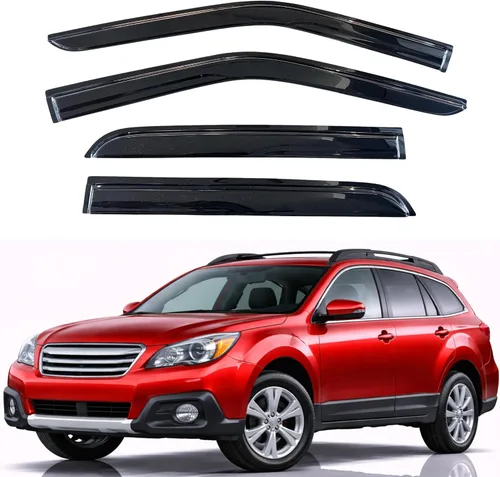 Miniatura 23 de KPY Visor de Ventana Compatible con Hyundai Accent Sedan 2012-2017, Protector de Lluvia de 4 Piezas Deflectores de Ventilación de Ventana Lateral