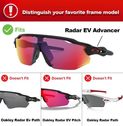 Miniatura 4 de Lentes de repuesto polarizadas para gafas de sol Oakley Radar EV Advancer OO9442-2 Sets