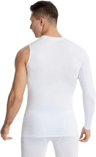 Miniatura 3 de New Compression Shirts for Men 12 Single Arm Long Sleeve Athletic Base Layer Undershirt Gear T Shirt for Workout Basketball