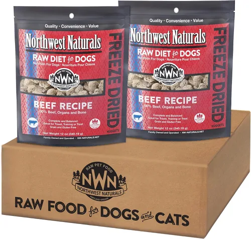 Miniatura 18 de Northwest Naturals Alimento liofilizado para perros de pescado blanco y salmón - Nuggets de tamaño bocado - Sin granos, alta en proteínas, dieta