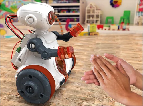 Miniatura 8 de Clementoni - Science & Play Mio Robot: Robot interactivo de aprendizaje STEM con aplicación, evitación de obstáculos y función de dibujo