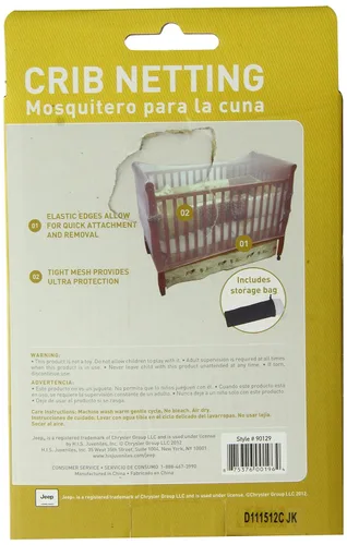 Miniatura 2 de Jeep Mosquitera para cuna de tamaño universal, color blanco
