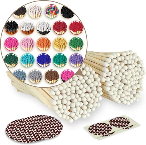 Miniatura 12 de Combinaciones de 4 pulgadas en el color de tu elección (100 unidades, calcomanías llamativas incluidas) Decorativo único y divertido para tu