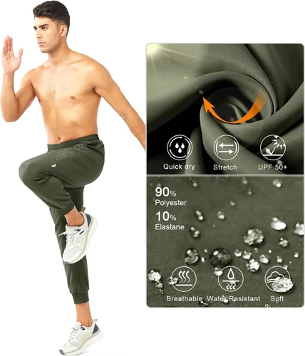 Miniatura 5 de NORTHYARD Pantalones deportivos para correr para hombre, ligeros, de secado rápido, para gimnasio, deportes activos, entrenamiento en pista