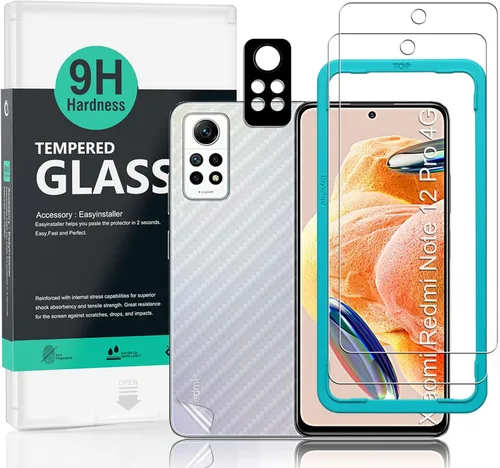 Miniatura 7 de Ibywind Paquete de 2 protectores de pantalla para Redmi Note 12 Pro 5G/Pro+/Pro Plus 5G (6.67 pulgadas) + 1 protector de lente de cámara + 1