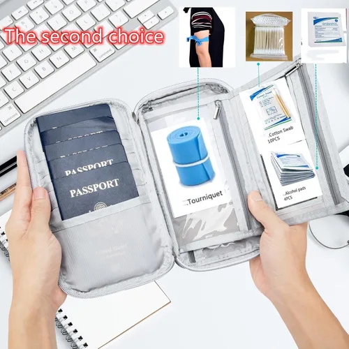 Miniatura 4 de Soporte para pasaporte, Negro -, Multifunción
