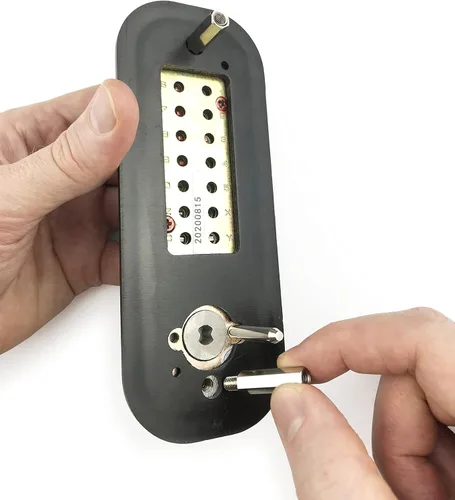 Miniatura 4 de JOUNJIP Cerradura de puerta con manija de combinación mecánica sin llave [husillos planos], sin baterías, sin energía, no necesita llave