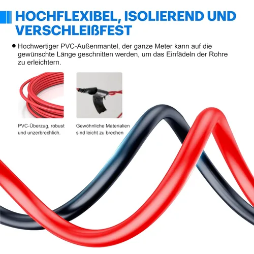 Miniatura 6 de Cable eléctrico 4 AWG calibre 4 UL1015, longitud de 19.7 pies (9.84 pies negro y 9.84 pies rojo), cable de cobre estañado, adecuado para sistemas