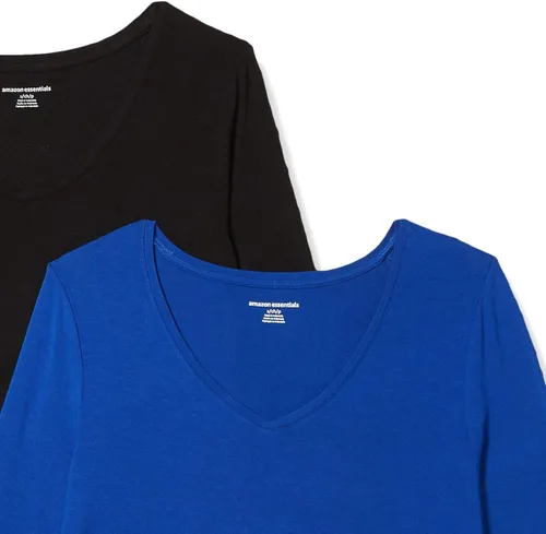 Miniatura 6 de Tienda Essentials - 2 Camisetas de manga 34 con cuello en V para mujer