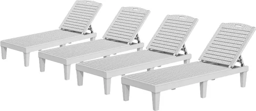 Miniatura 10 de YITAHOME - Tumbonas para exteriores con cojín y respaldo ajustable, tumbonas resistentes para patio junto a la piscina, fácil montaje, impermeables