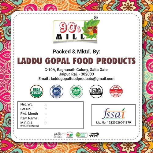 Miniatura 2 de 90's MILL Auténtico Pani Puri Masala/Shahi Gol-Gappa Masala/Jal-Puri Masala Natural Y Fresco/Comida Callejera Golgappe Pani Puri Masala/Sabroso