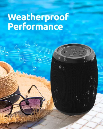 Miniatura 6 de Altavoz Bluetooth, altavoz inalámbrico portátil con potente sonido estéreo fuerte, BT5.3, IPX5 impermeable, emparejamiento TWS, para fiestas en casa