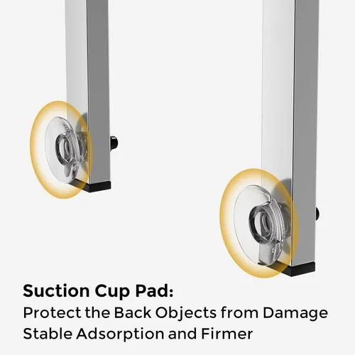 Miniatura 5 de ODesign Organizador de ducha para colocar sobre la puerta, organizador de ducha colgante ajustable de 3 niveles con soporte para jabón y 4 ganchos