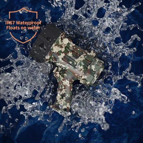 Miniatura 5 de BUYSIGHT Linterna Reflector Recargable, 1,000,000 lúmenes Reflector de Mano Linterna Impermeable Lámpara de Caza con Filtro Rojo (Verde Camuflaje)