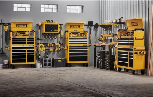 Miniatura 6 de DEWALT Organizador de herramientas, kit de inicio de 21 piezas con accesorios, incluye 2 rieles de metal, 13 ganchos y 2 contenedores de plástico