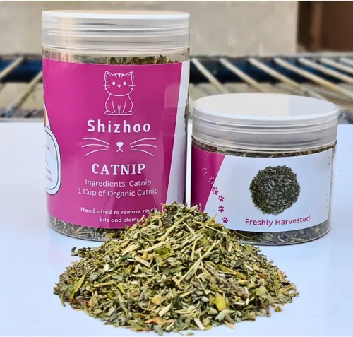 Miniatura 6 de Hierba gatera 100% natural para gatos y gatitos, mezcla orgánica prémium para energizar y excitar a los gatos, seguro para jugar con gatos