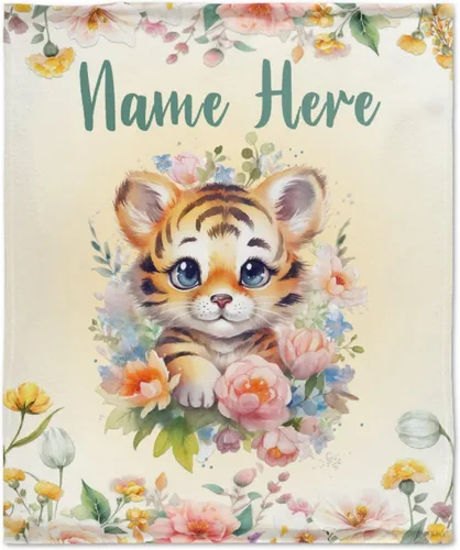Miniatura 49 de Manta personalizada con nombre, suave, acogedora y ligera, con nombre para sofá o cama, regalo personalizado, unisex, tamaño XS, 40 x 30 pulgadas