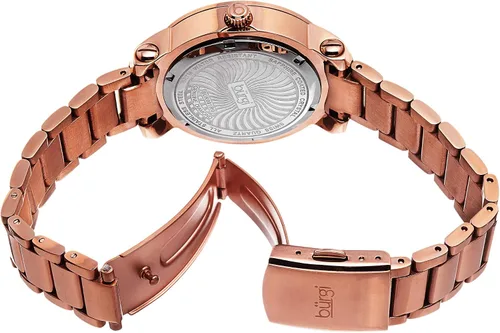 Miniatura 4 de Burgi BUR091 - Reloj de pulsera de acero inoxidable con esfera de diamantes para mujer